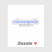 Sticker Minneapolis (Feuille)