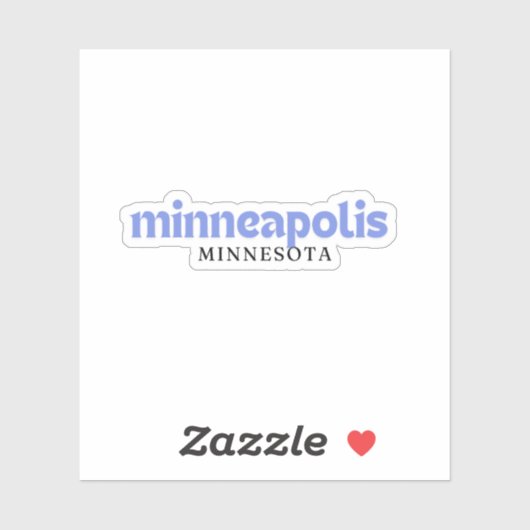 Sticker Minneapolis (Feuille)