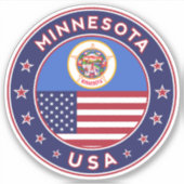 Sticker Minnesota (Devant)