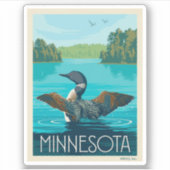 Sticker Minnesota | Loon (Devant)