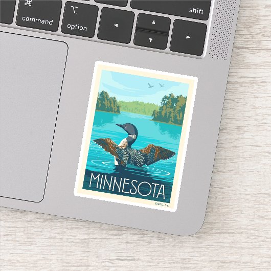 Sticker Minnesota | Loon (Détail)