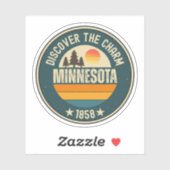 Sticker Minnesota Nice - MN State Gift (Feuille)