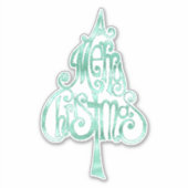 Sticker Mint Green Glam Noël (Devant)