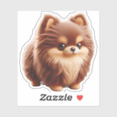 Sticker Minuscule Mais Puissant - Chihuahua Attitude T-Shi (Feuille)