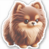 Sticker Minuscule Mais Puissant - Chihuahua Attitude T-Shi (Devant)