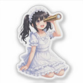 Sticker Mirabella Explorant – Personnage joli de kaléidosc (Devant)