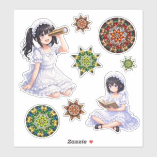 Sticker Mirabella & Mandala Mix – Kaléidoscope Coloré 
