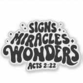 Sticker Miracle - Signes, Miracles et Merveilles (Devant)