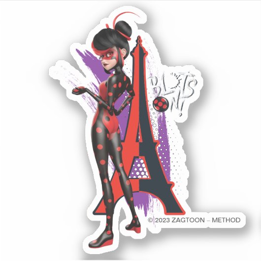 Sticker Miraculeux Shadybug Re-verse Blots On! (Devant)