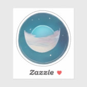 Sticker Mirage lunaire (Feuille)