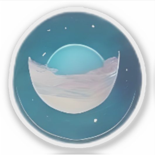 Sticker Mirage lunaire (Devant)