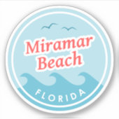 Sticker Miramar Beach Floride (Devant)