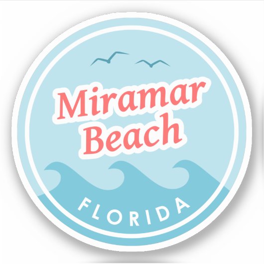 Sticker Miramar Beach Floride (Devant)