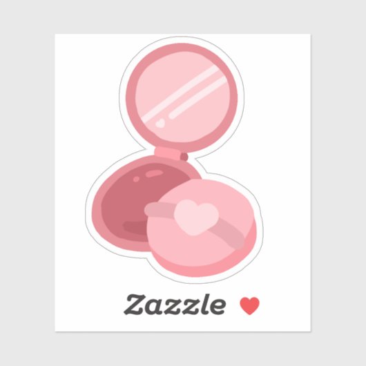 Sticker miroir compact (Feuille)