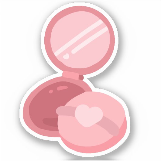 Sticker miroir compact (Devant)