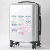 Sticker miroir d'affirmation positive série tendance de (Sur valise)