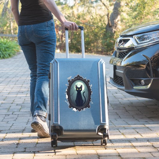Sticker Miroir de chat hanté (Valise Insitu)
