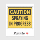 Sticker Mise En Garde En Cours (Feuille)