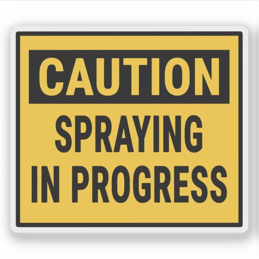 Sticker Mise En Garde En Cours (Devant)