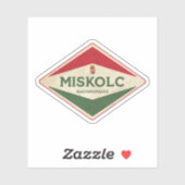 Sticker Miskolc Hongrie Vintage (Feuille)