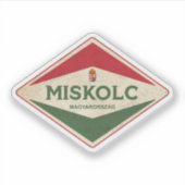 Sticker Miskolc Hongrie Vintage (Devant)