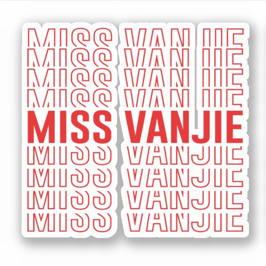 Sticker Miss Vanjie (Devant)