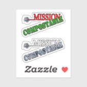 Sticker Mission : COMPOSTABLE (Feuille)