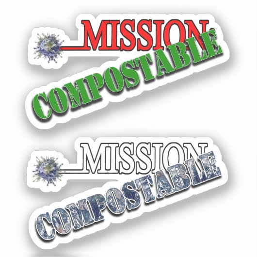 Sticker Mission : COMPOSTABLE (Recto)