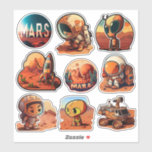 Sticker Mission Mars | Science et espace<br><div class="desc">Décorez les bouteilles d'eau,  les enveloppes,  l'ordinateur portable et plus avec nos autocollants Mars Mission uniques. Il s'agit d'un autre design 100% original Snuggle Hamster.</div>