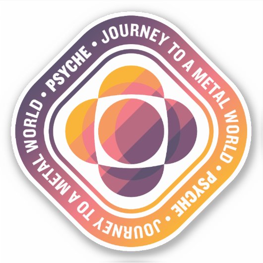 Sticker Mission Psyche de la NASA (Devant)