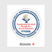 Sticker Mission - Transform World - Amour et Justice (Feuille)