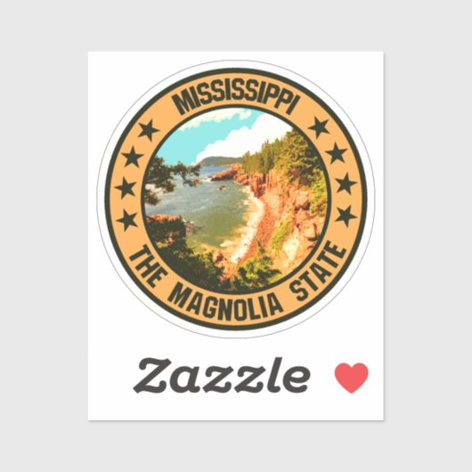 Sticker Mississippi (Feuille)