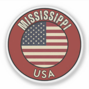 Sticker Mississippi États-Unis d'Amérique