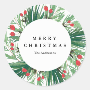 Sticker Mistletoe Holiday