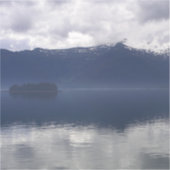 Sticker Misty Alaskan Sea dans les tons bleu (Recto)