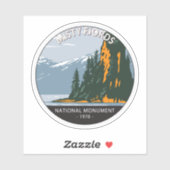 Sticker Misty Fjords National Monument New Eddystone (Feuille)