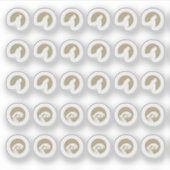 Sticker Mix Fish Chicken Wedding Place Cards Meal Choice (Devant)