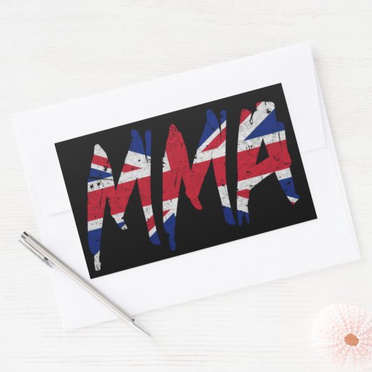 Sticker MIXED MARTIAL ART Drapeau Bristish (Enveloppe)