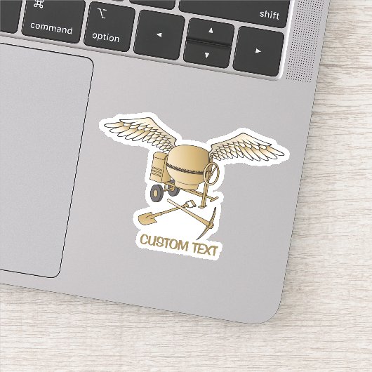 Sticker Mixte en béton Beige (Détail)