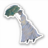 Sticker Mme Monet est emportée par le vent (Devant)