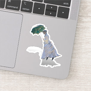Sticker Mme Monet est emportée par le vent