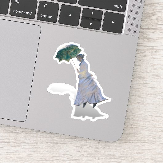 Sticker Mme Monet est emportée par le vent (Détail)