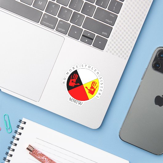 Sticker MMIW (Ordinateur portable avec iPhone)