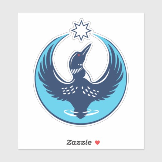 Sticker MN Loon en hausse (Feuille)