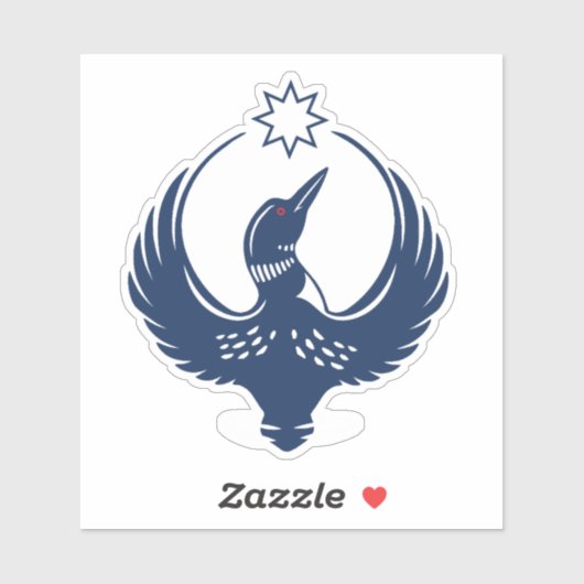 Sticker MN Loon Rising (Feuille)