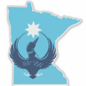 Sticker MN Loon Rising (Devant)