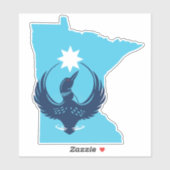 Sticker MN Loon Rising (Feuille)