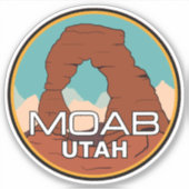 Sticker Moab Utah (Devant)