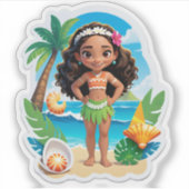 Sticker Moana’s Island Birthday Vibes! (Devant)