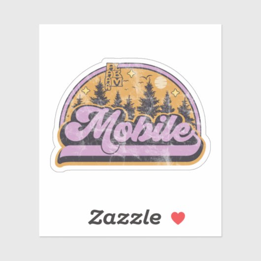 Sticker Mobile, Alabama (Feuille)